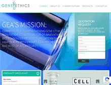 Tablet Screenshot of gene-ethics-asia.com